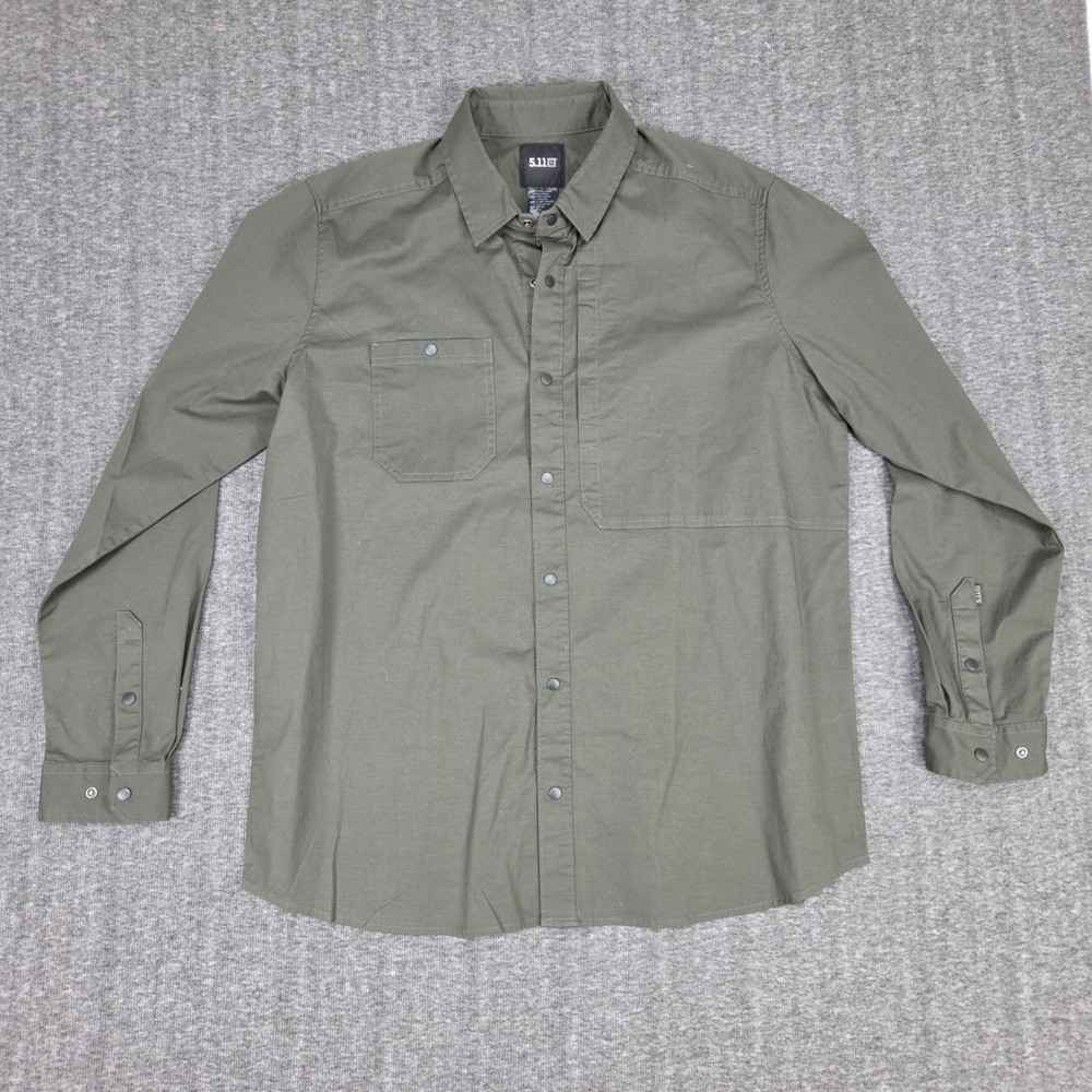 5.11 Tactical Shirt Men XL Jackson Long Sleeve Olive Green Ready Pocket - Picture 1 of 13
